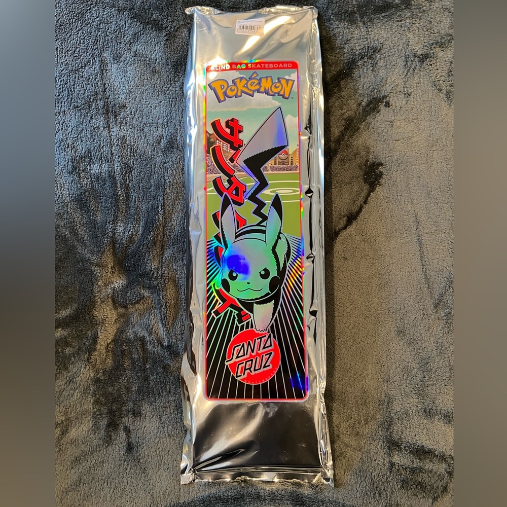 Santa Cruz X Pokemon Blind Bag Skateboard Deck RARE SEALED UNOPENED 8.0 x 31.6